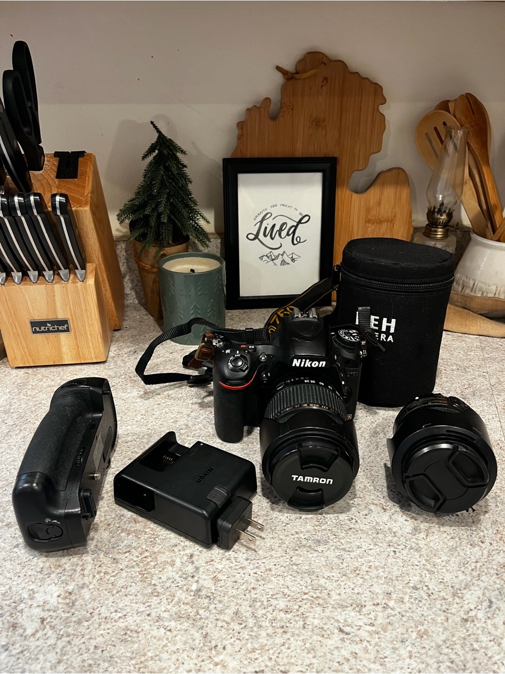 Nikon D750 24.3MP DSLR Body w/ Nikon 35mm Prime Lens + 28-300mm Tamron Zoom Lens
